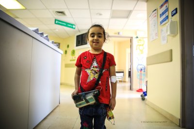 Dalal is 7 years old, and she was diagnosed with thalassemia when she was just six months old. 