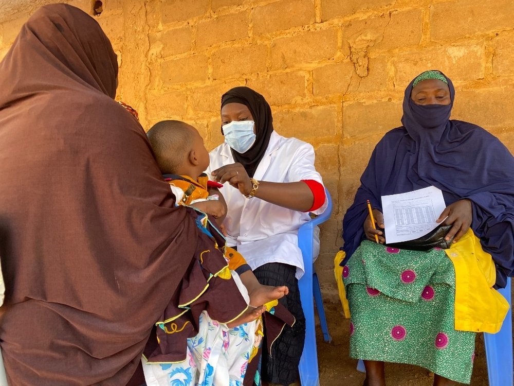 MSF activities at the vaccination site in Niamey, Niger.