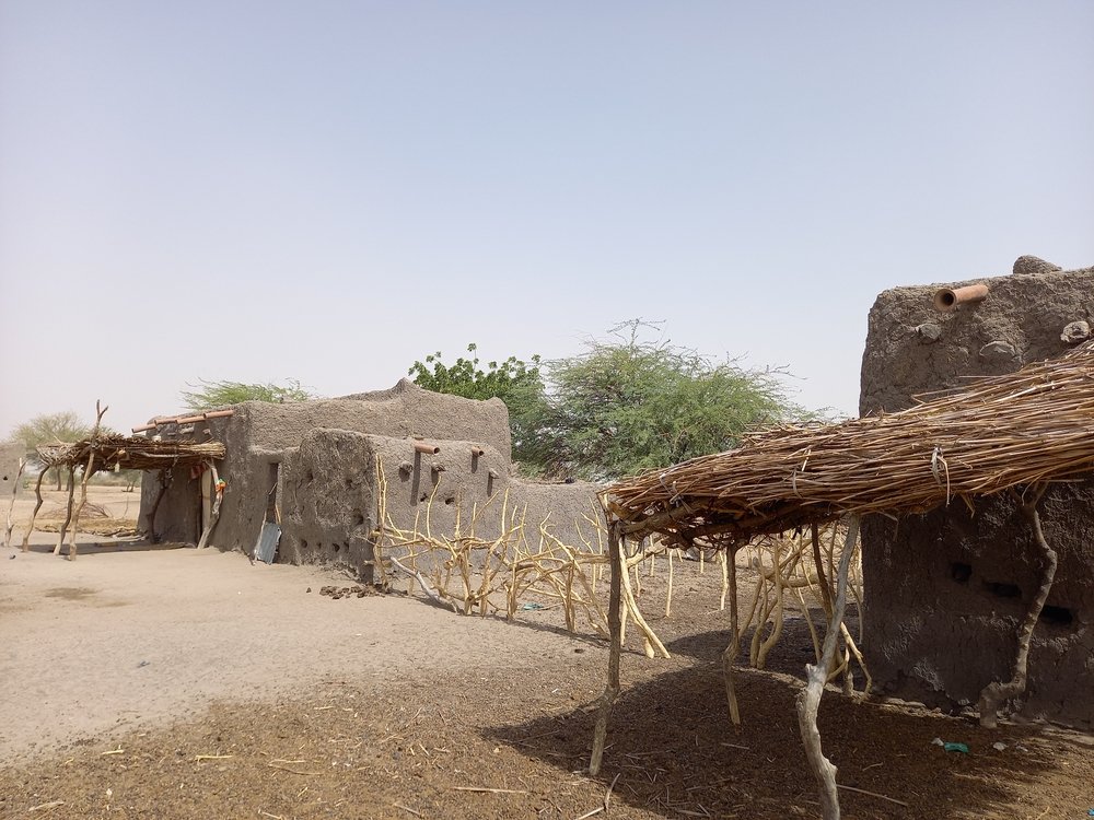 Family houses in a village near Massakory, Hadjer Lamis province, Chad (December, 2021).