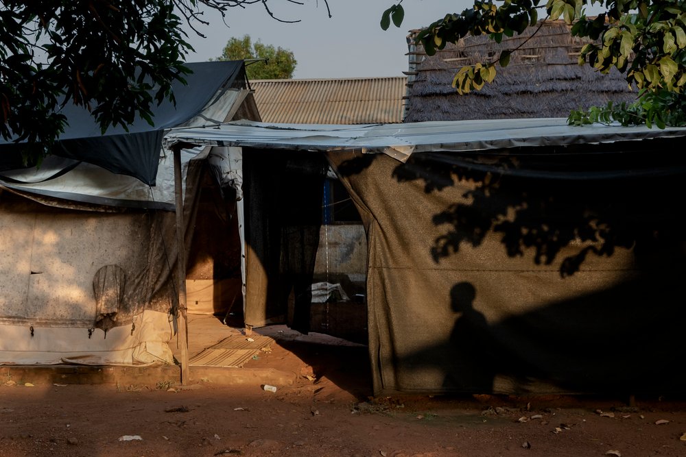Tents have been set up in  Aweil State Hospital by MSF to increase capacity. October 27th, 2021.