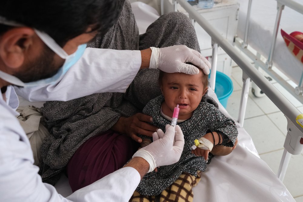 Over 440 measles patients were admitted to the ward in January and February 2022. (February, 2022).