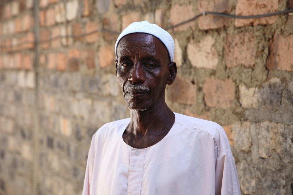 Ali Abakar, 58, was forced to flee his home and now lives in the town of Kabo, in northern Central African Republic.