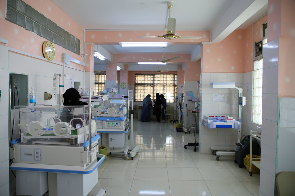 A view of the special care baby unit supported by MSF at Al-Jamhouri hospital in Taiz City, Yemen.