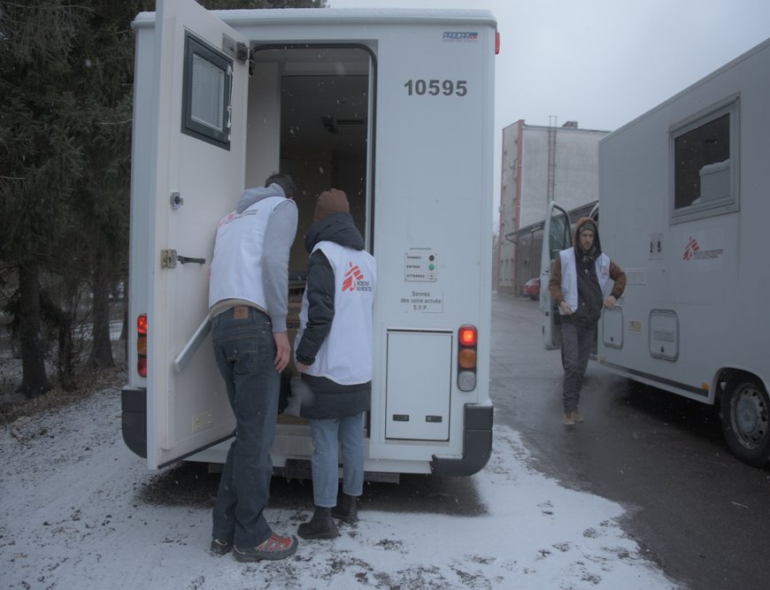 Medical mobile units sent inside Ukraine by MSF. (March, 2022).