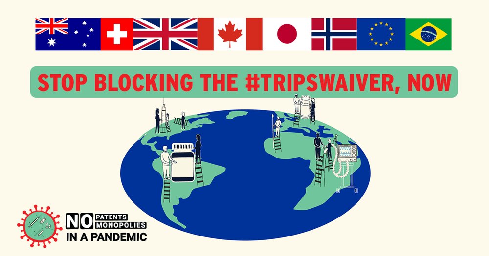 Opposing Countries: Stop Blocking the Waiver