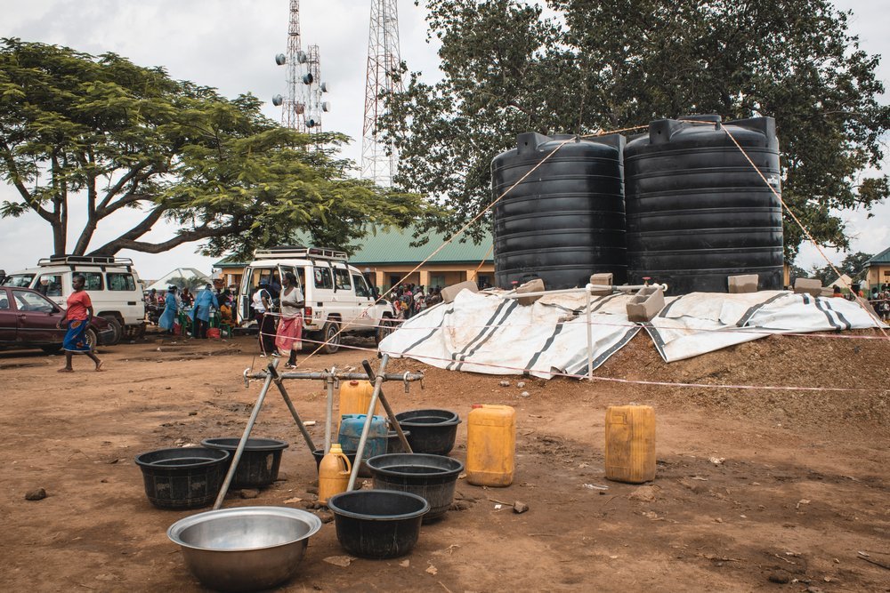 People in the camp used to walk three kilometres to the nearest open well to fetch water, which was not safe to drink. Many had acute watery diarrhea and malaria. 