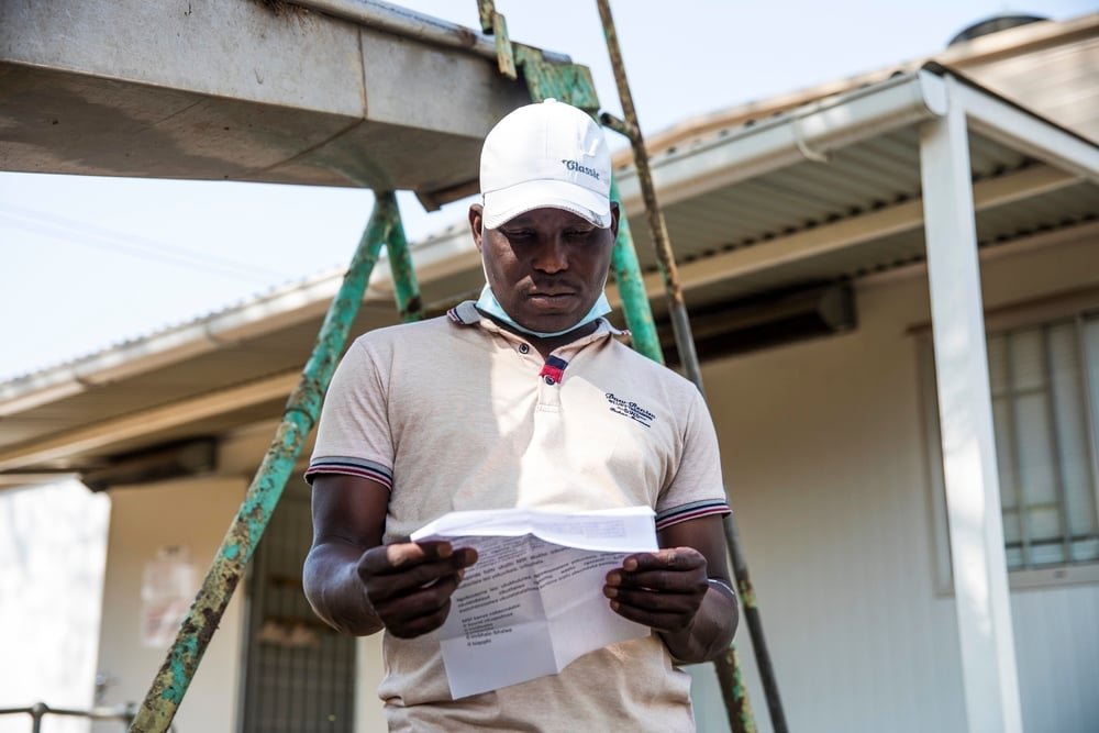 Portrait of Thulani, a patient on the TB Practecal Trial in South Africa. Previous trial in 2018.