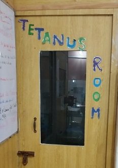 The tetanus room at Dera Murad Jamali hospital in north Pakistan.