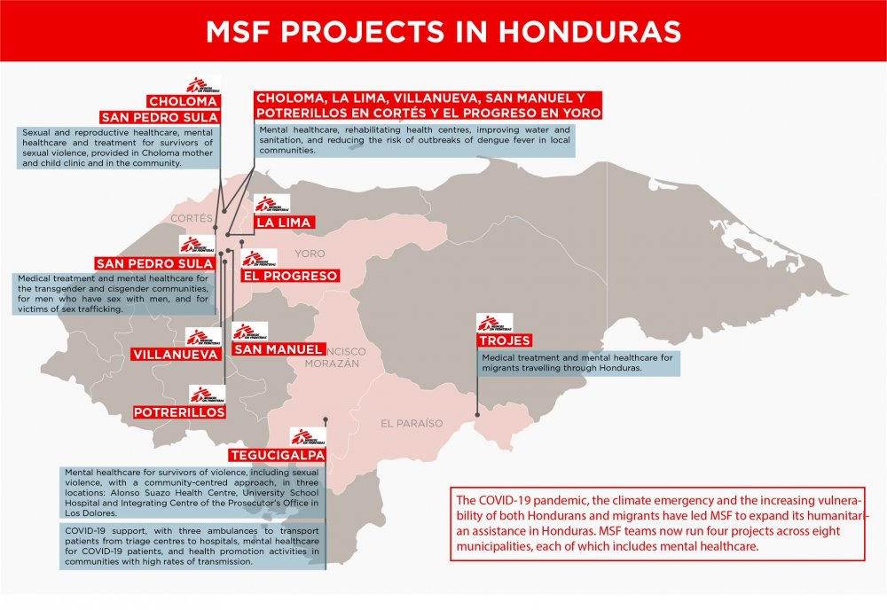 MSF projects in Honduras